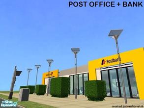 Sims 2 — POST OFFICE + BANK by ivanhorvatsb — POST OFFICE + BANK (Complete it furnishing and decorating) 