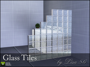 Sims 3 — Glass Tiles by Lisa 86 — Create glass walls, glass dividers or some privacy with these glass tiles. Perfect for