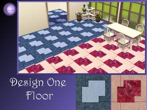 Sims 3 — D2Design One Floor by D2Diamond — Designer floors for your sims! Recolorable in three parts. Designed by