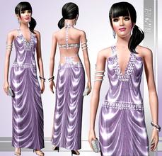 Sims 3 — Tgm-Dress-45 by TugmeL — YA Female Dress-45 This set has 1 outfits *Thank you for mesh credit By SandraR 