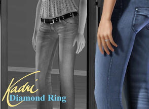 Sims 3 — Diamond Pave Ring by KadriWright — Someone just spent more than two months pay at Harry Winston's. While wearing