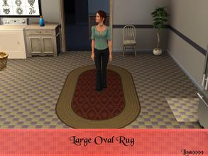 Sims 3 — Large Country Oval Rug by lisa9999 — Rug country oval 4 x 2. Lisa9999 TSRAA