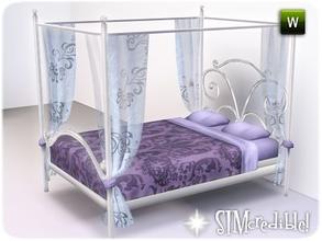 Sims 3 — Pretty Queen Bed by SIMcredible! — by SIMcredibledesigns.com available at TSR