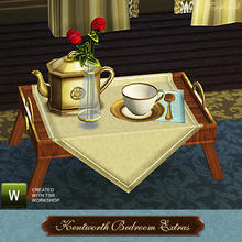 Sims 3 — Kentworth Breakfast Bed Tray by Cashcraft — This is a hand-crafted classic breakfast in bed tray with 1-slot.