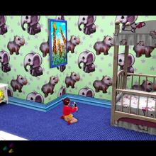 Sims 3 — Jungle Mini 03 by Flovv — Pattern made from Vuduberi's pictures. Kids will sure like it in their rooms or on