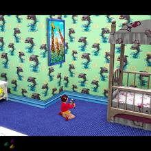 Sims 3 — Jungle Mini 06 by Flovv — Pattern made from Vuduberi's pictures. Kids will sure like it in their rooms or on