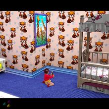 Sims 3 — Jungle Minis 02 by Flovv — Pattern made from Vuduberi's pictures. Kids will sure like it in their rooms or on