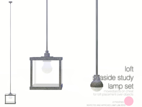 Sims 3 — Loft Seaside Study Lamp Set by DOT — Loft Seaside Study Lamp Set 2 meshes Add On see recommended. Floor Lamp.