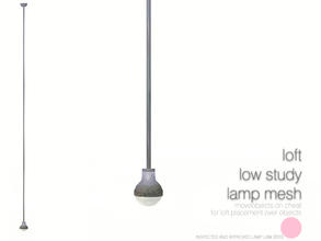 Sims 3 — Loft Low Ceiling Study Light Mesh by DOT — Loft Low Ceiling Study Light Mesh Add On see recommended. Floor Lamp.