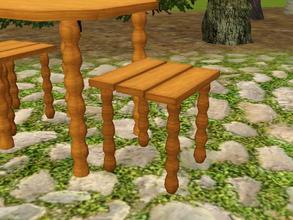 Sims 3 —  by lilliebou — Hi! This chair can be used as a dining chair, or as an outdoor chair. It costs 120 Simoleons and