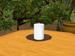Sims 3 — Chandelle  by lilliebou — Hi! This candle is a light. It costs 15 Simoleons and has two parts recolorable.
