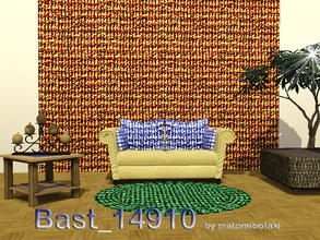 Sims 3 — Bast_14910 by matomibotaki — Pattern in brown, light brown and beige, 3 channel, to find under Weave/Wicker.