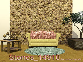 Sims 3 — Stones_14910 by matomibotaki — Pattern in dark brown, grey and beige, 3 channel, to find under Rock/Stone.
