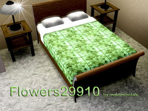 Sims 3 — Flowers29910 by matomibotaki — Floral pattern in red, green and light turquise, 3 channel, to find under