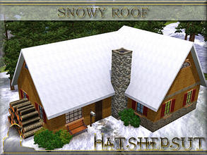 Sims 3 — Snowy Roof  by hatshepsut — Snow covered roof now available free at TSR by request