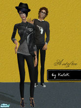 Sims 2 — A set of two by K@ — New set of two outfits for man and woman :)