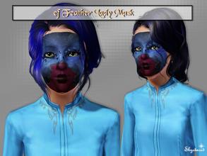 Sims 3 — Skys5_ef-Feather Lady Mask by skystars5 — 