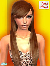 Sims 2 — Wella Shockwave - Brown by elmazzz — Ultimate Shine SHOCKWAVE your hair with Massive Shine On. Comes in 4