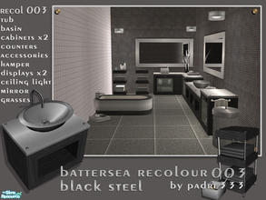 Sims 2 — Battersea Recol 03 by Padre — Definitely one for those forgotten bachelor Sims. Jet-black ebony timber coupled