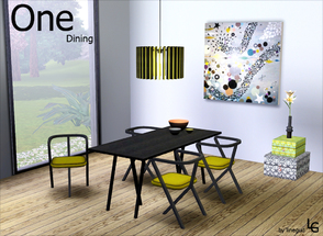 Sims 3 — One Dining by linegud — A modern diningroom suited fot the creative and selective sim...