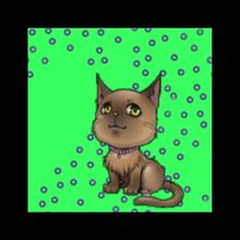 Sims 3 — Cat 07 by Flovv — Nice pattern with cat. (The original picture is from Vuduberi!)