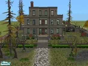 Sims 2 — Le Maison de Spectres by Lulu265 — A large Manor, with 4 bedrooms, 5 bathrooms, Kitchen/Dining area, sitting