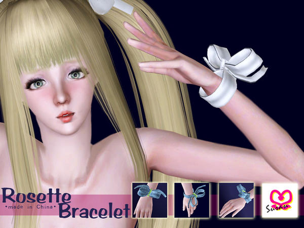 Sims 3 — Rosette Bracelet by Susan372 — It just a little thing. Hope you will like it.