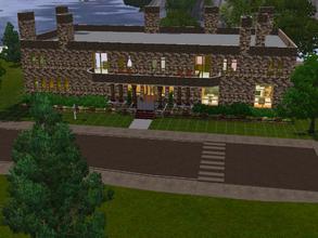Sims 3 — And Then There Were None House by robbyngirl — The house off the video game Agatha Christie's Then There Were