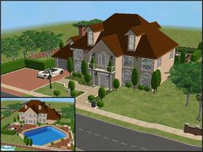 Sims 2 — 60 Green Alley - unfurnished by Enhlee — Luxurious house on two floors with large windows, nicely decorated...