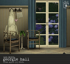 Sims 3 — Georgie Hall by AppleFall — A small corner can make a difference to a room, which is why the Georgie Hallway set