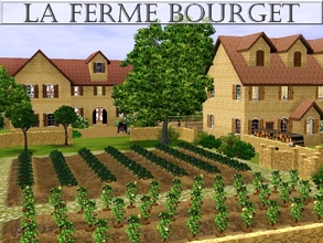 Sims 3 — La Ferme Bourget by lilliebou — Hi! This is a set of three houses for your french medieval farm. 1. The first