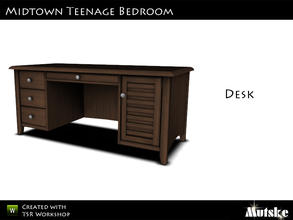 Sims 3 — Midtown Teenage Desk by Mutske — Made by Mutske@TSR. TSRAA.