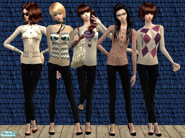 Sims 2 — Best of Luck by ILikeMusic640 — Quirky sweaters
