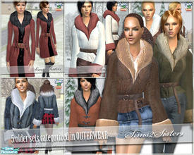 Sims 2 — S2S Outerwear Collection No.1 - Set by sims2sisters — 5 older sets categorized in Seasons OUTERWEAR. 
