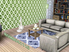 Sims 3 — Rombo41110 by matomibotaki — Tile pattern by matomibotaki, in yellow, green and light yellow, 3 channel, to find