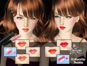 Sims 3 — two-way Lipstick by juzhitu — Has two-way to use,hope you will like. Bty,can be used by both male and female.