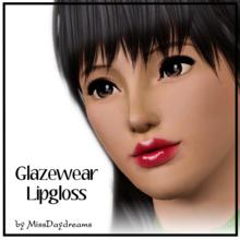 Sims 3 — Glazewear Lipgloss by MissDaydreams — Glazewear Lipgloss is a very shiny, glamour lipgloss. Gender: Female only.