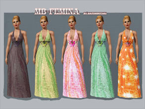 Sims 3 — MBFemina by matomibotaki — Formal dress for adult female by matomibotaki. The dress is recolorable. Enjoy