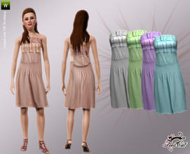 Sims 3 — Surrender Dress by RedCat — This is my first design. I hope you'll like it. :) Not Recolorable, Game mesh...
