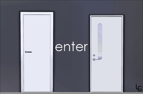 Sims 3 — Enter Doors by linegud — A set of 2 simple and clean doors...