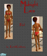 Sims 2 — Midnight Lace -- Red by EarthGoddess54 — Part of the Midnight Lace lingerie set. Enjoy!