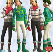 Sims 2 — evi's Winter teens by evi — Let them play in the snow!