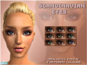 Sims 2 — Scandinavian Eyes by elmazzz — This set will give your Sim a Scandinavian look. -Set includes 9 soft and