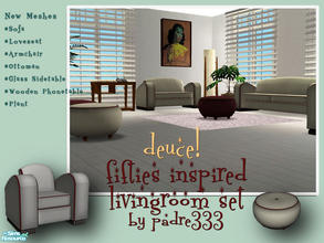 Sims 2 — Deuce! 50s inspired livingroom by Padre — A livingroom reminiscent of the fifties. All new meshes and all cloned