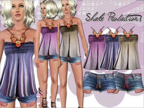 Sims 3 — Ratova Top with necklace by ShakeProductions — ShakeProductions@TSR