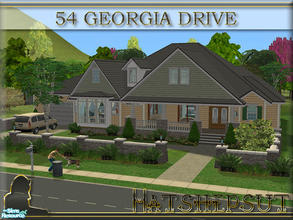 Sims 2 — 54 Georgia Drive by hatshepsut — A good roomy comfortable home surrounded by well maintained gardens in flowers