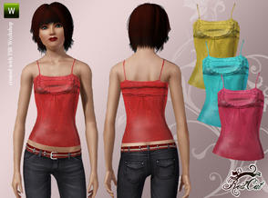 Sims 3 — Cool Top by RedCat — Hi ,this is my second design. Not Recolorable, Game Mesh. Enjoy :) 