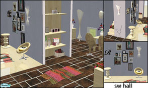 Sims 2 — Swhall by steffor — part 1 of my sw house, the hallway... please look forward for the dining room