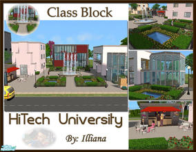Sims 2 — HiTech Class Block by Illiana — What\'s a school without classes? (Well, ok...not really, but we\'ll pretend!)