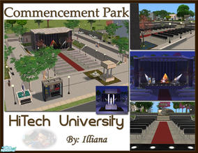 Sims 2 — HiTech Commencement Park by Illiana — Whether you\'re graduating or just want to see the latest band,